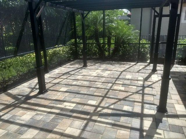Lanai Re-Screens and Painting 5 after paver sealing
