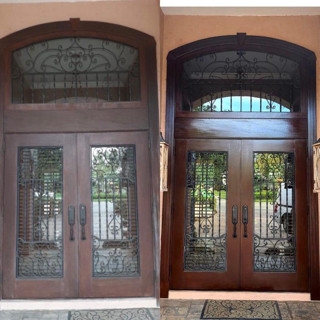 Metal & Wood Door Faux Finish 2 FF BA2