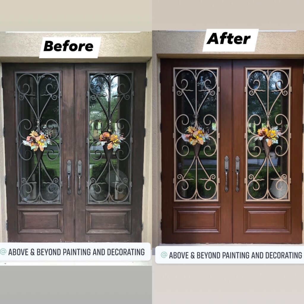 Metal & Wood Door Faux Finish 3 FF BA3